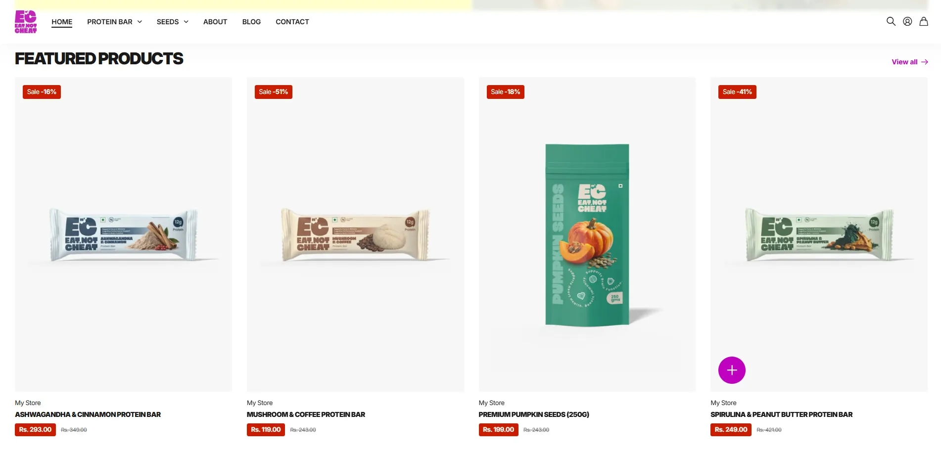 Eat Not Cheat website designed and built by Red Dot Consultancy, screen 2