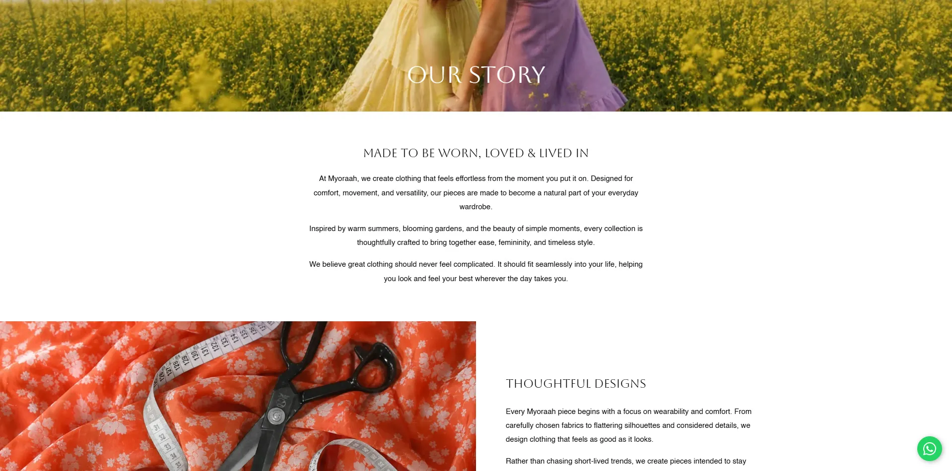 Myoraah website designed and built by Red Dot Consultancy, screen 2