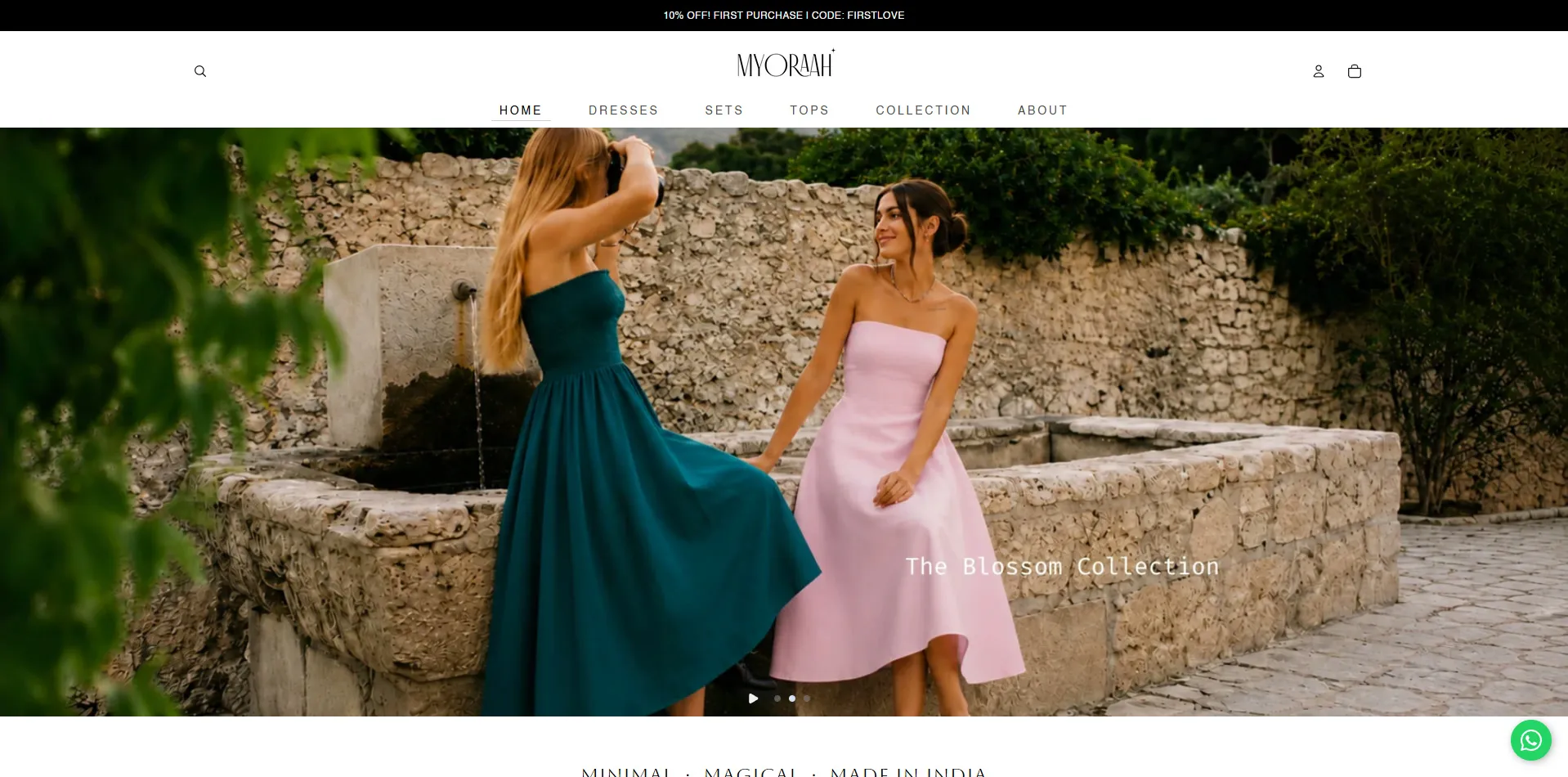 Myoraah website designed and built by Red Dot Consultancy, screen 2