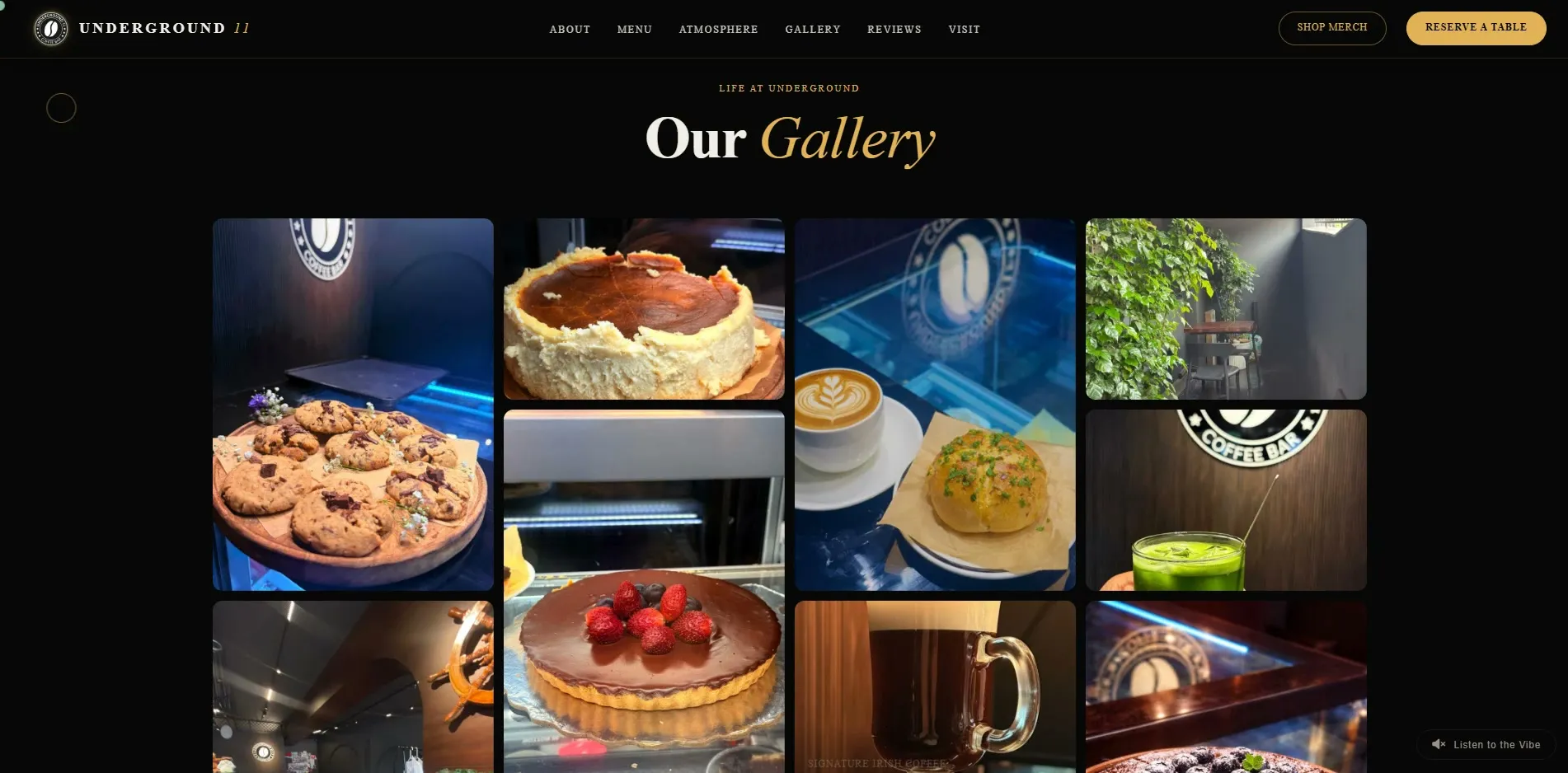 Underground 11 website designed and built by Red Dot Consultancy, screen 3