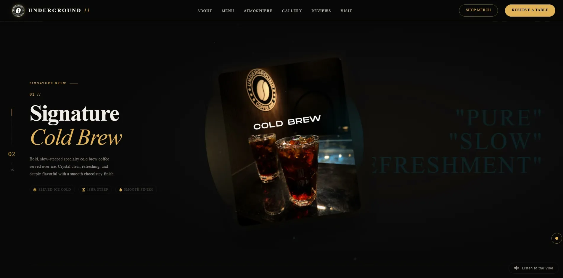 Underground 11 website designed and built by Red Dot Consultancy, screen 3
