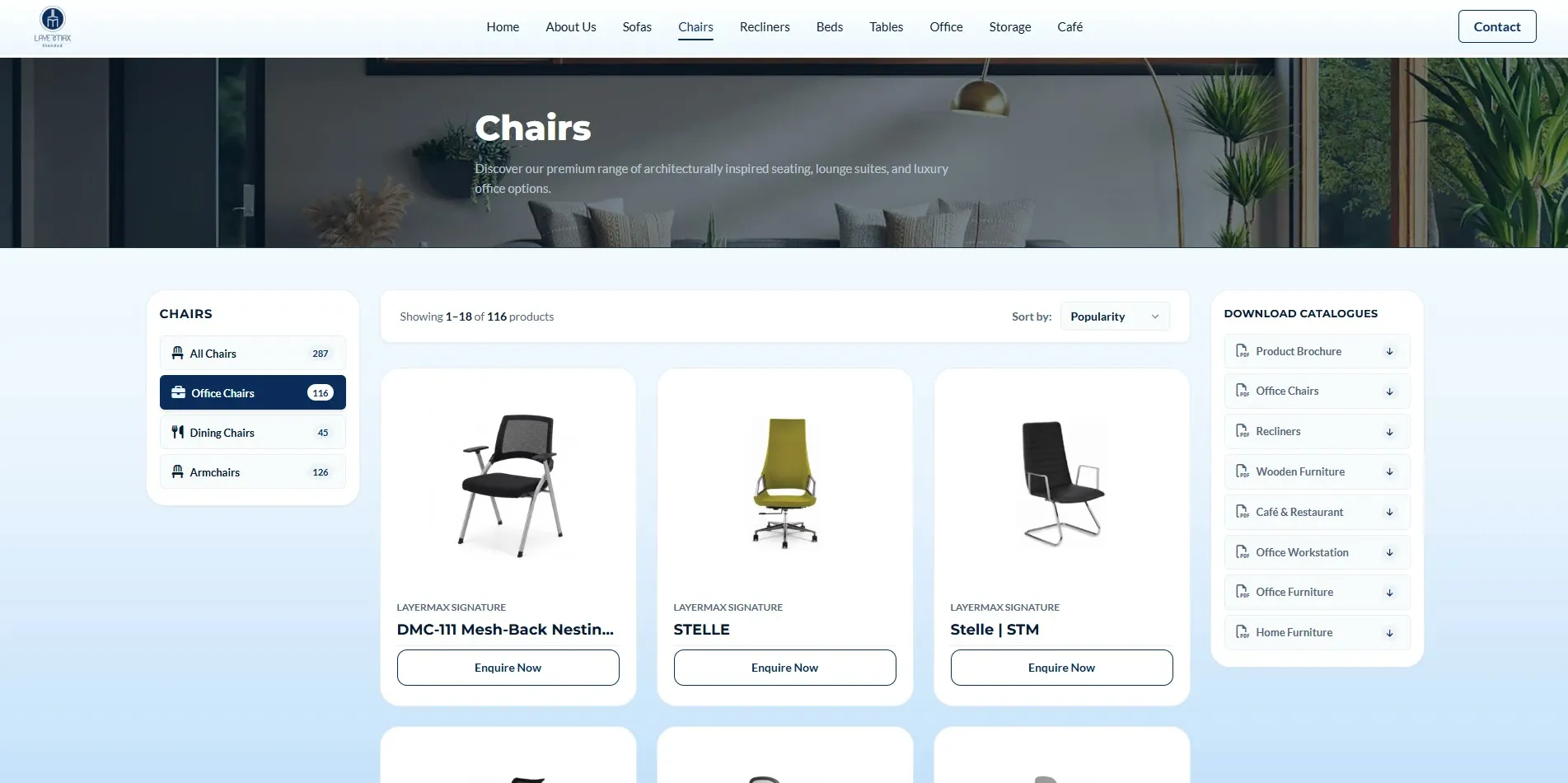 Layermax website designed and built by Red Dot Consultancy, screen 3